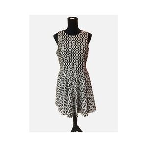 Black & White Sleeveless, A-Line Dress by Cynthia Rowley - Size M